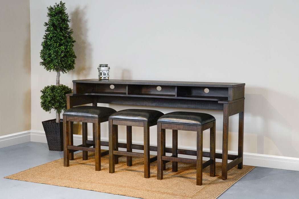 Homestead - Console Table With USB Power Pack - Tobacco Leaf