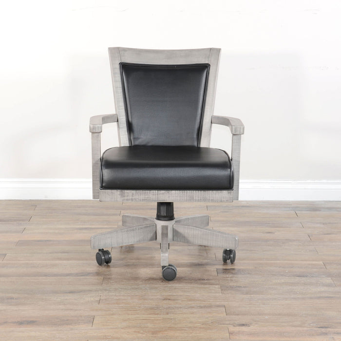 Alpine - Game Chair With Casters, Cushion Seat & Back - Gray
