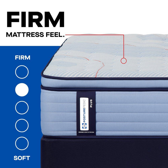 Posturepedic Plus - Paterson II Euro Pillow Top Firm Mattress