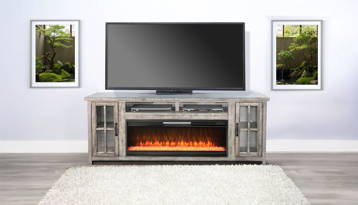 Alpine - 76" Media Console - Gray