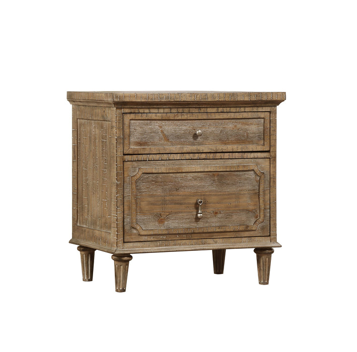 Interlude - 2 Drawers Nightstand - Sandstone Buff