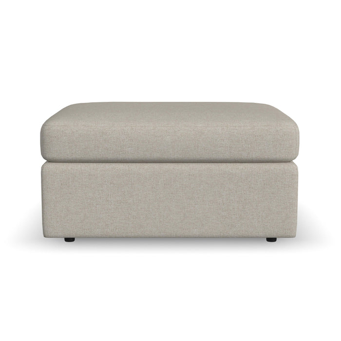 Sky - Fabric Stationary Square Cocktail Ottoman