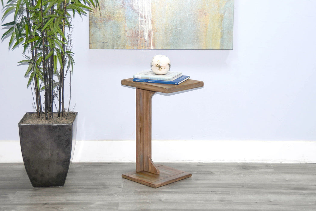 Arizona - Sofa Mate Table - Weathered Brown