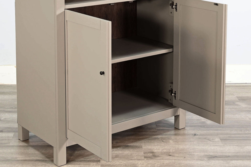 Arched Display Cabinet With Doors