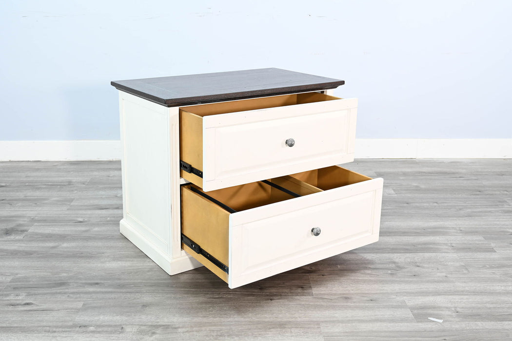 Carriage House - File Cabinet - Cottage White / Europen Dark