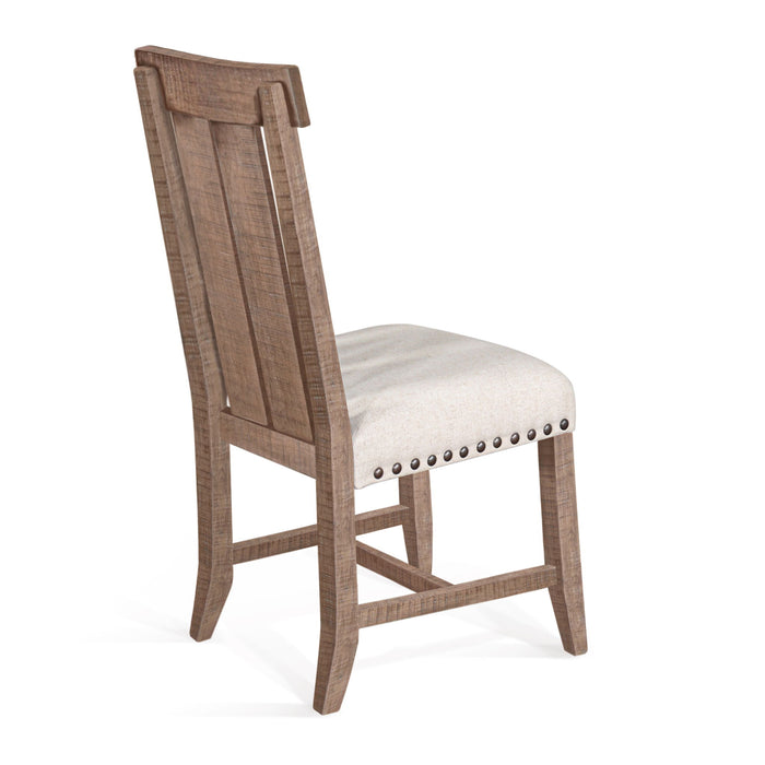 Vivian - Double Slat Back Chair (Set of 2) - Desert Rock