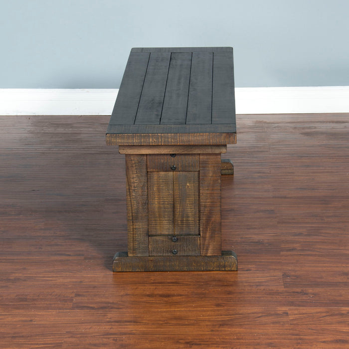 Homestead - Wood Side Bench - Tobacco Leaf