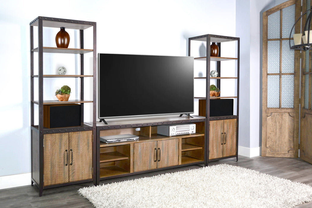 San Diego - Media Console - Antique Brown
