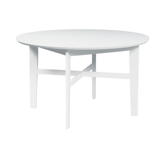 Midland - 32" Coffee Table With Solid Wood Legs - White