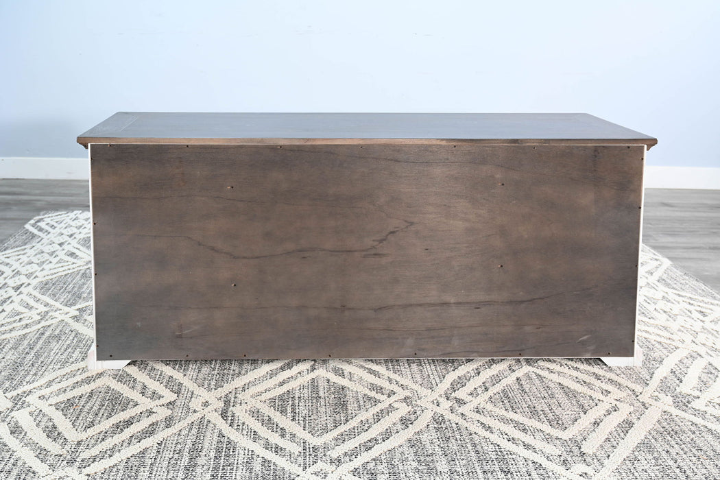 Carriage House - Credenza - Cottage White / Europen Dark