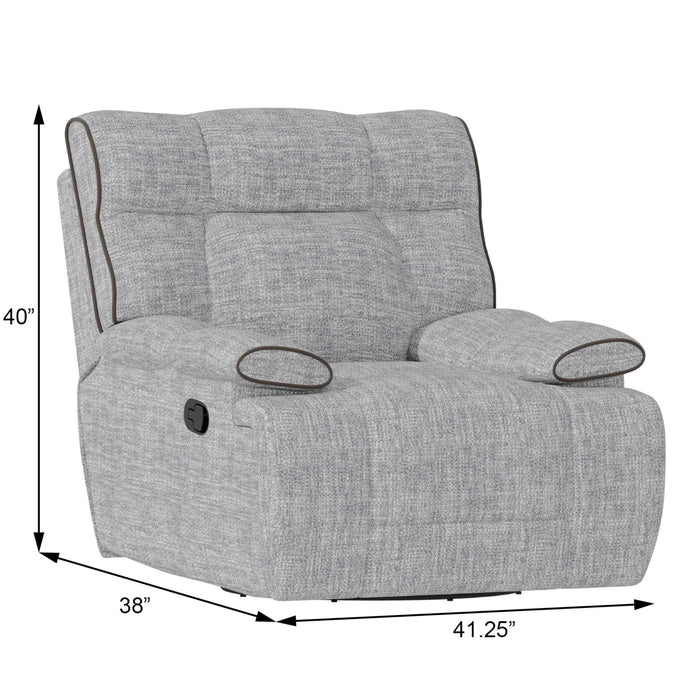 Grayson - Swivel Glider Recliner - Gray Birch