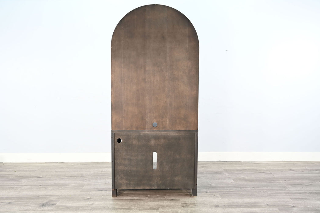 Chill - Arch Bookcase With 33" Fireplace Option - Black