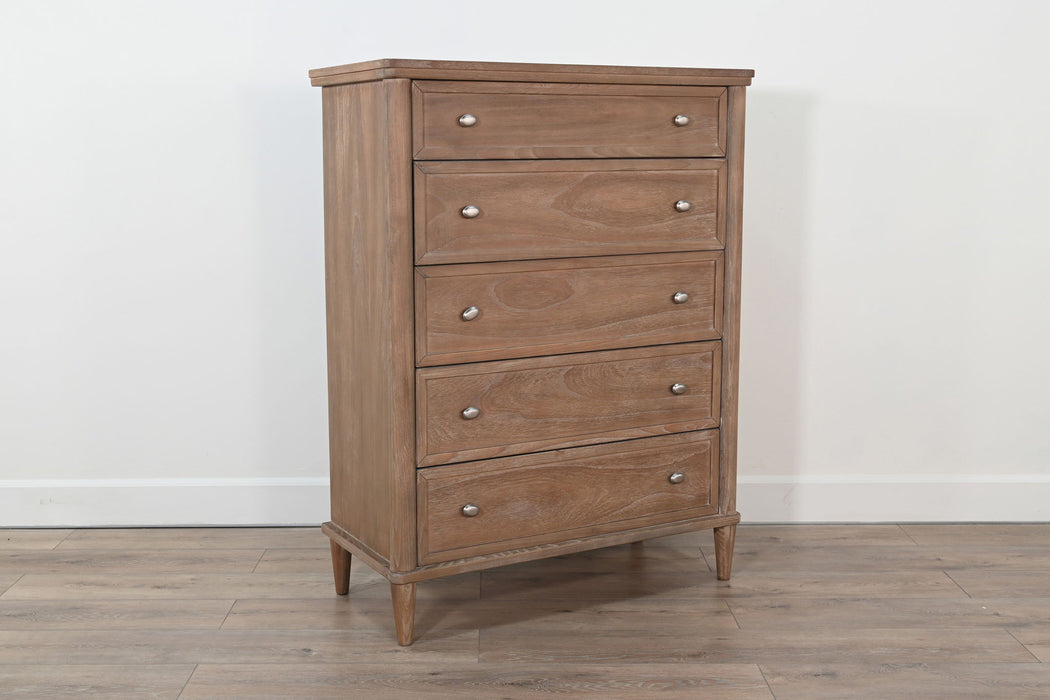5-Drawer Chest With Tapered Legs - Oak Grove