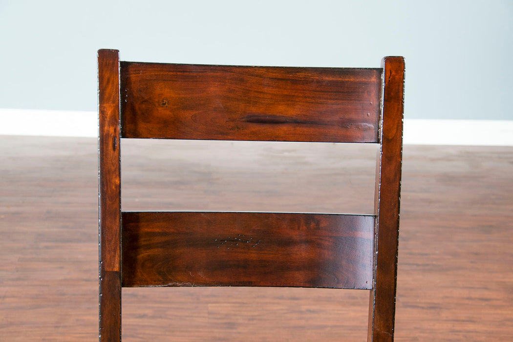 Vineyard - Ladderback Barstool (Set of 2) - Dark Brown