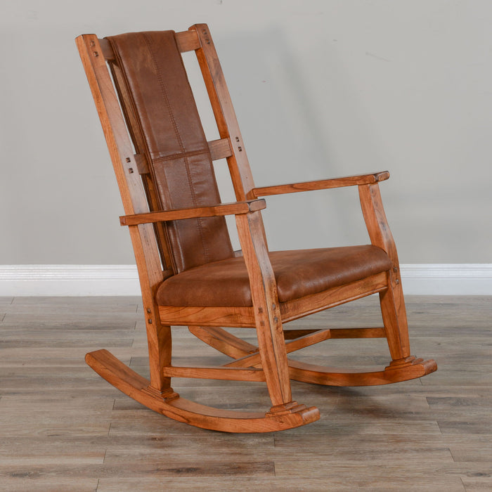Sedona - Rocker, Cushion Seat & Back - Rustic Oak