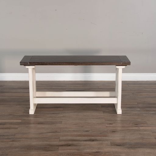Carriage House - Counter Height Breakfast Nook Set - Cottage White / Europen Dark