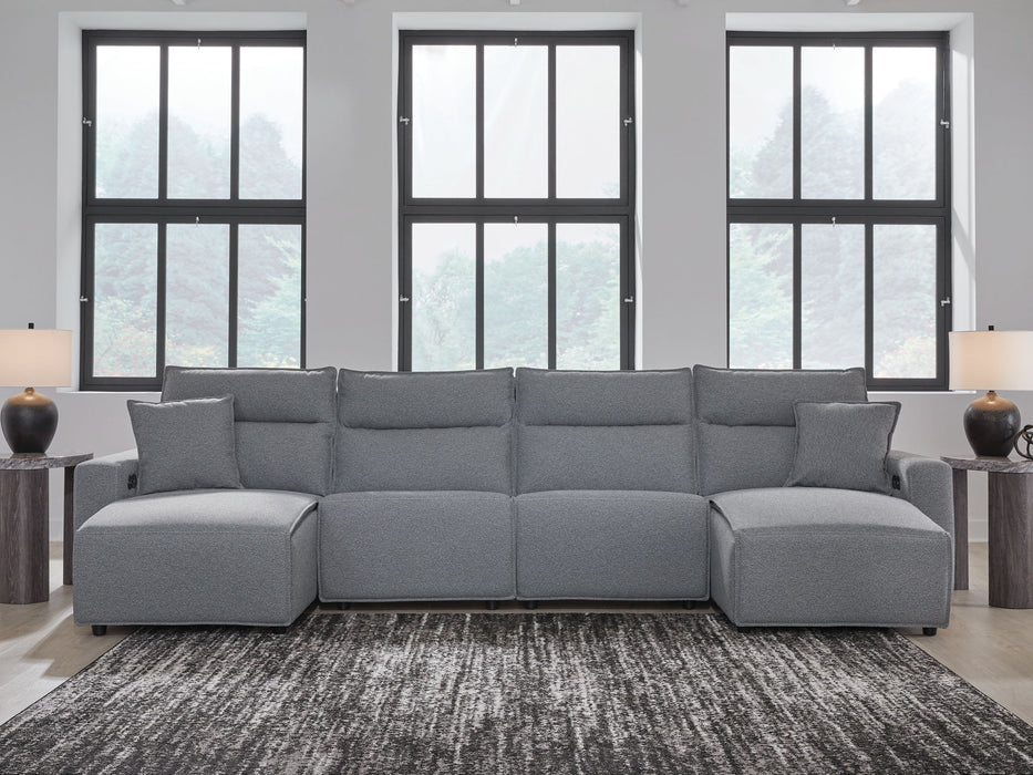 Modmax II - Reclining Sectional - Salt And Pepper