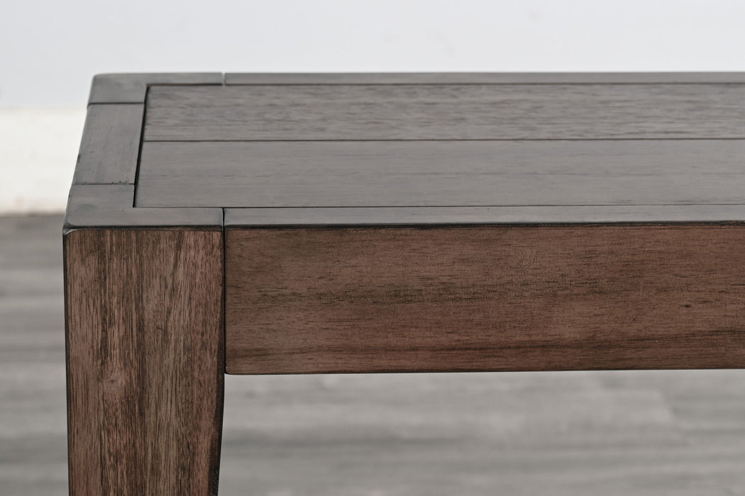 Doe Valley - Mahogany Wood Coffee Table With Casters