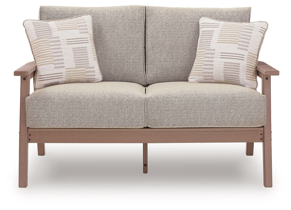 Grover Beach - Loveseat With Cushion - Driftwood