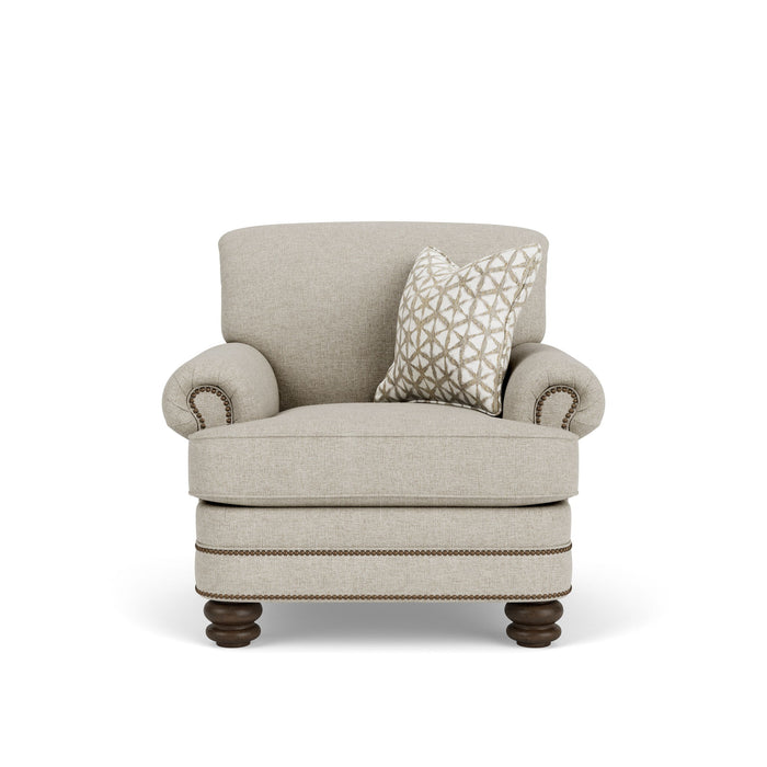 Bay Bridge - Fabric Chair, Nailhead Trim