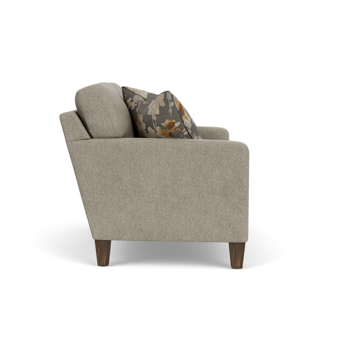 Moxy - Fabric Loveseat With Straight Track Arms