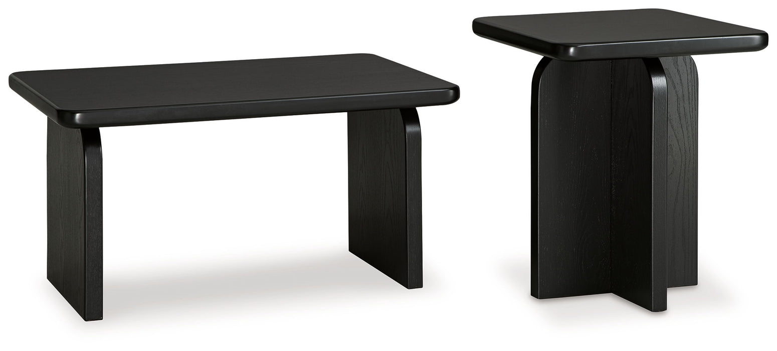 Manor Stone - Occasional Table Set (Set of 2) - Black
