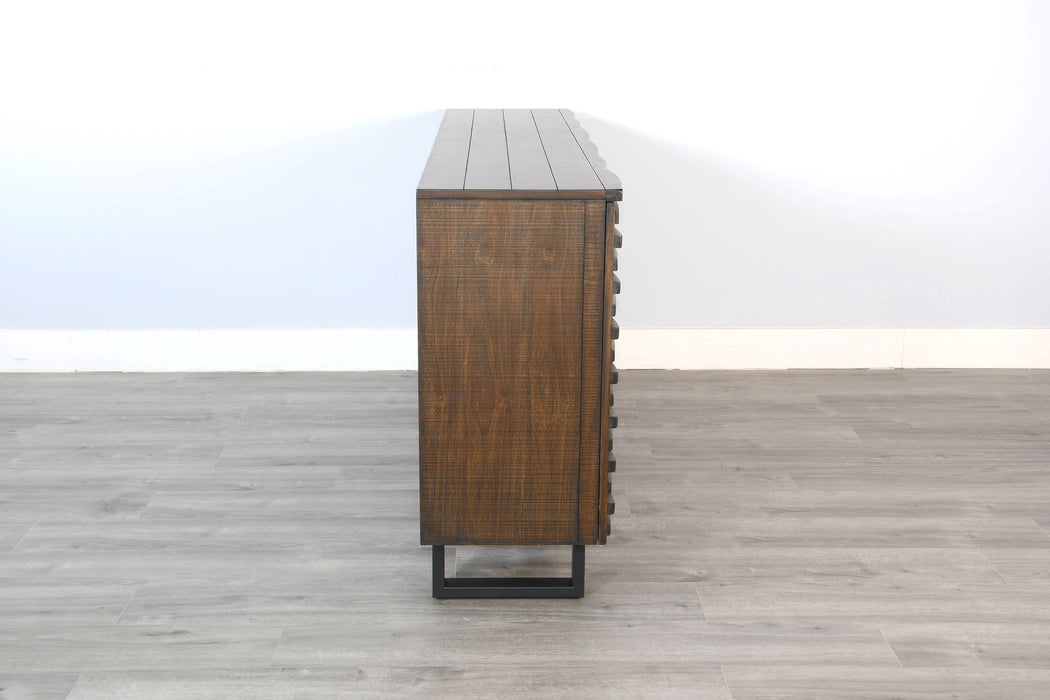 Homestead - Sled 72" Media Console - Tobacco Leaf