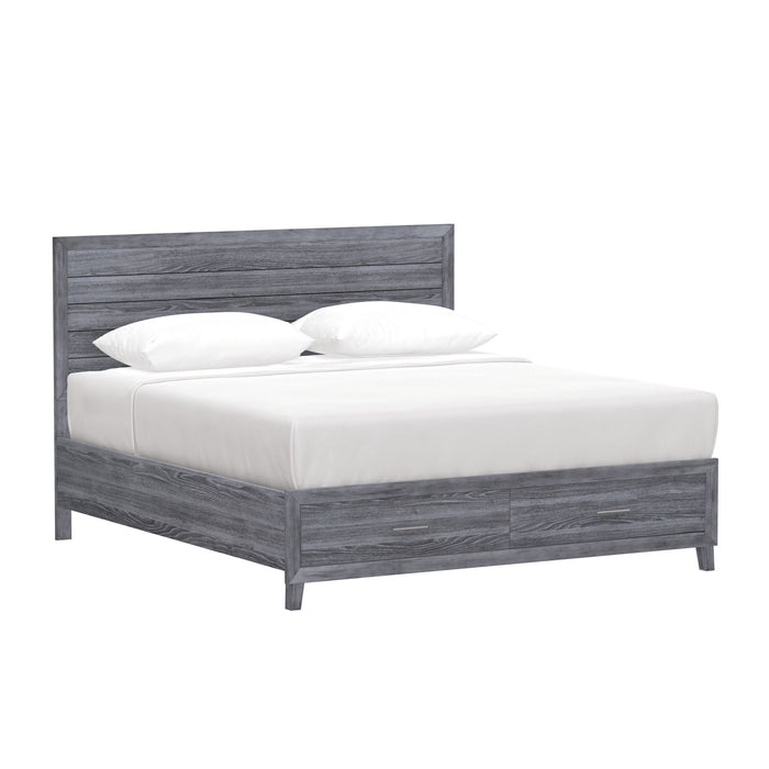 Rappa - Queen Storage Bed - Warm Gray
