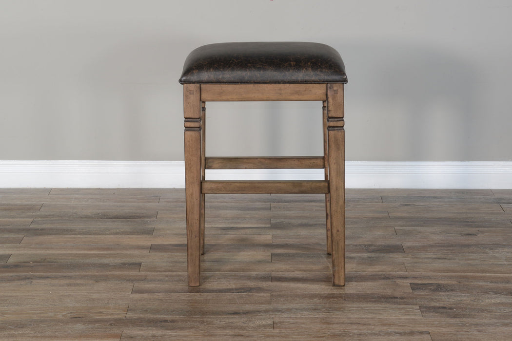 Doe Valley - Backless Stool With Cushion Seat (Set of 2) - Buckskin