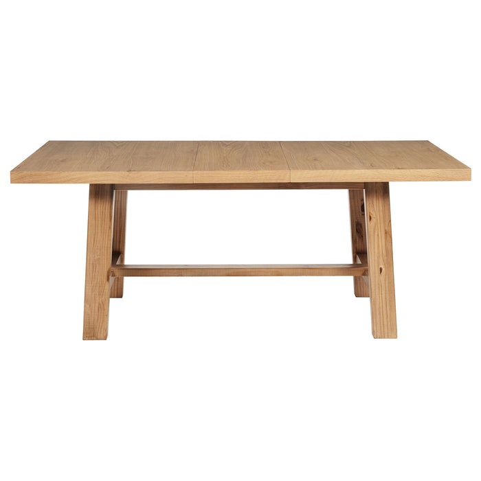 Middleton 6-piece Extension Leaf Dining Set Brown and Beige