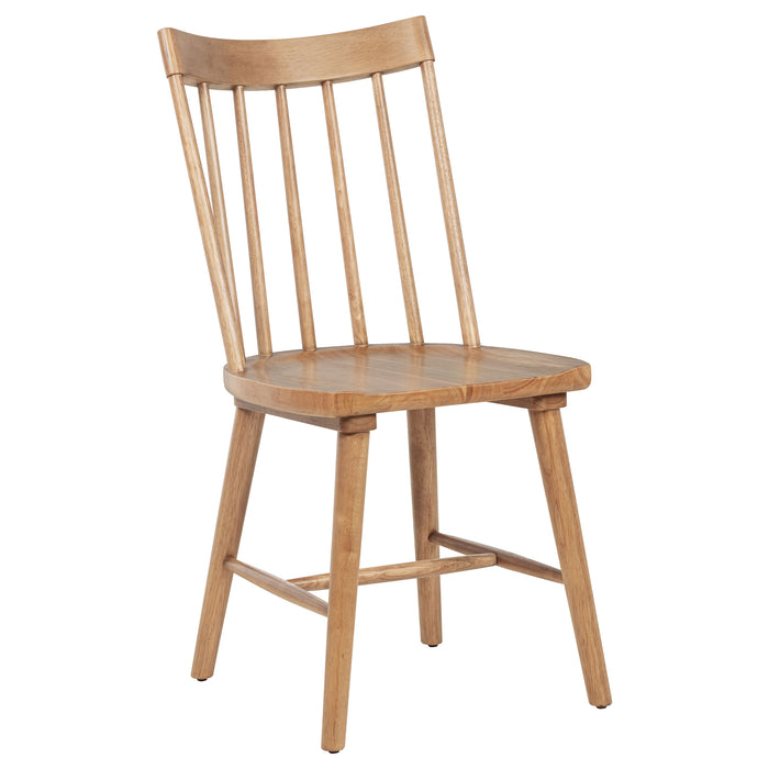 Middleton 6-piece Extension Leaf Dining Set Natural Brown
