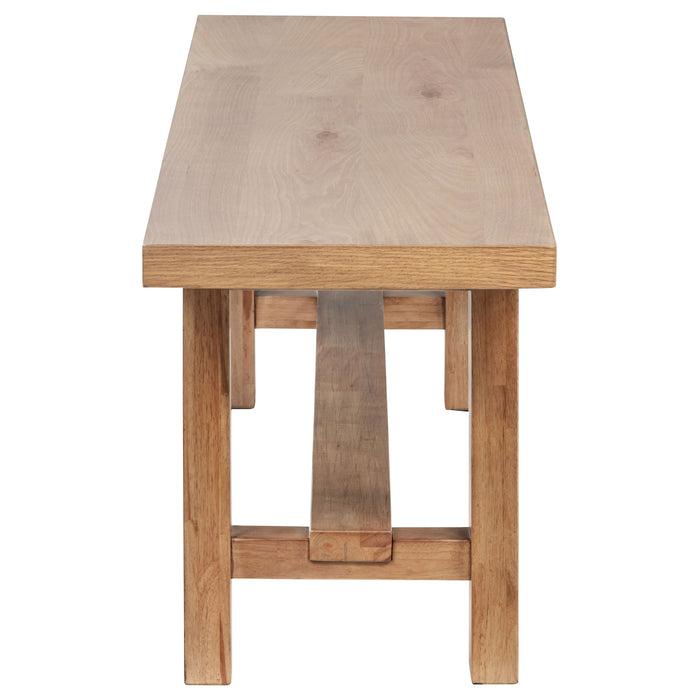 Middleton 6-piece Extension Leaf Dining Set Natural Brown