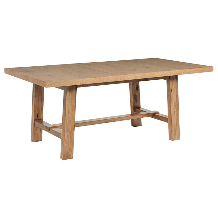 Middleton 7-piece Extension Leaf Dining Set Brown and Beige