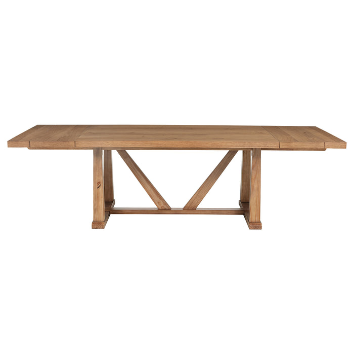 Middleton 9-piece Extension Leaf Dining Set Natural Brown