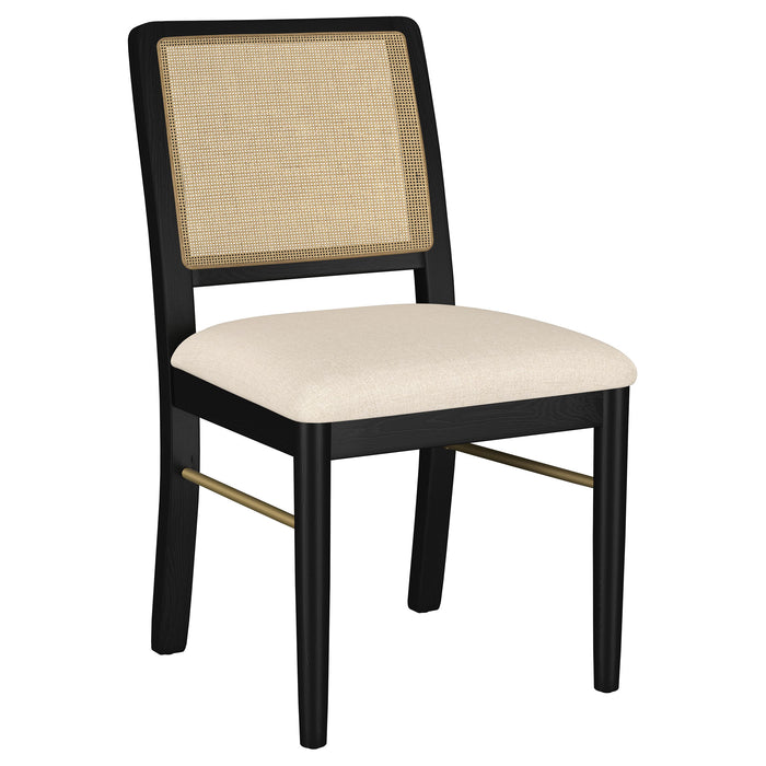 Arini 5-piece Extension Leaf Dining Table Set Sand Wash and Black