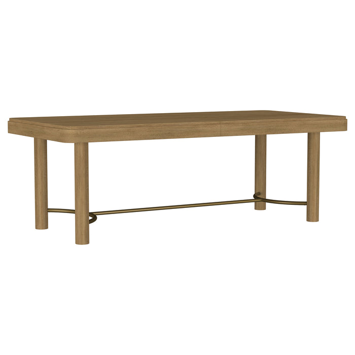 Arini 7-piece Extension Leaf Dining Table Set Sand Wash and Black