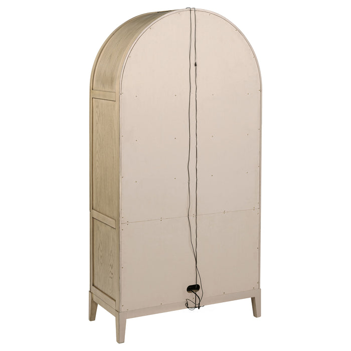 Kailani 8-piece Counter Dining Set with Cabinet Beige Oak