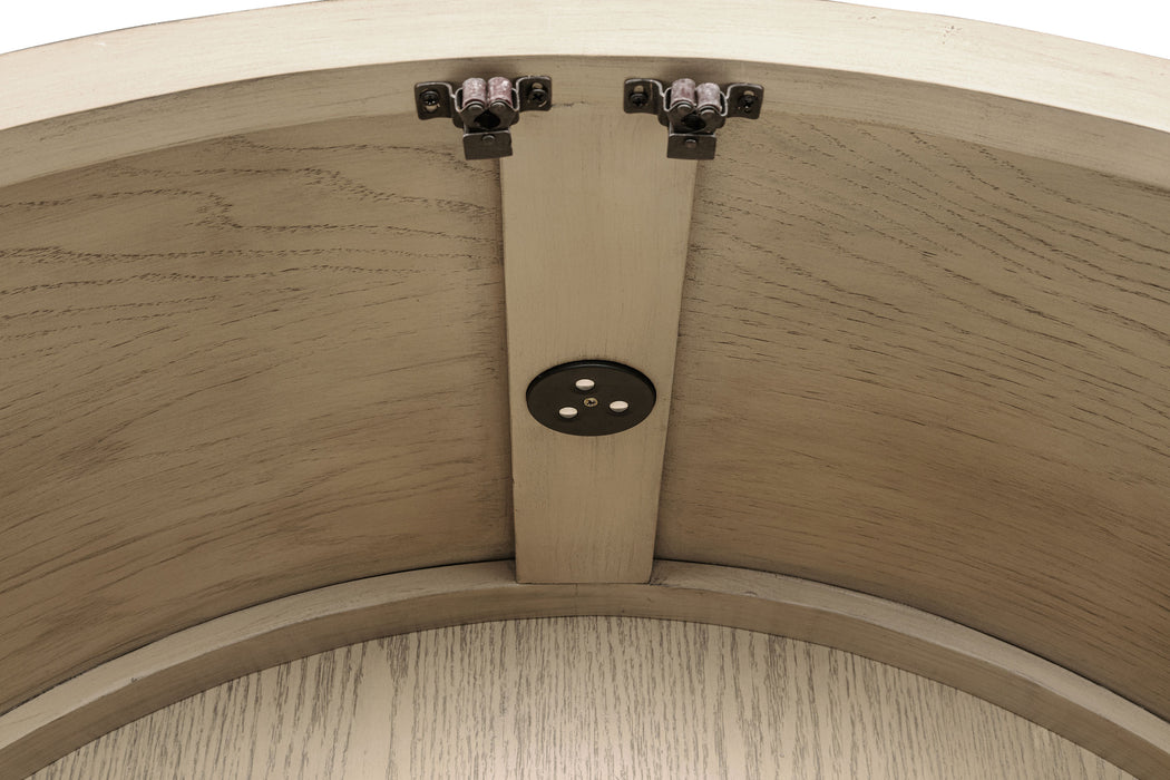 Kailani 8-piece Counter Dining Set with Cabinet Beige Oak