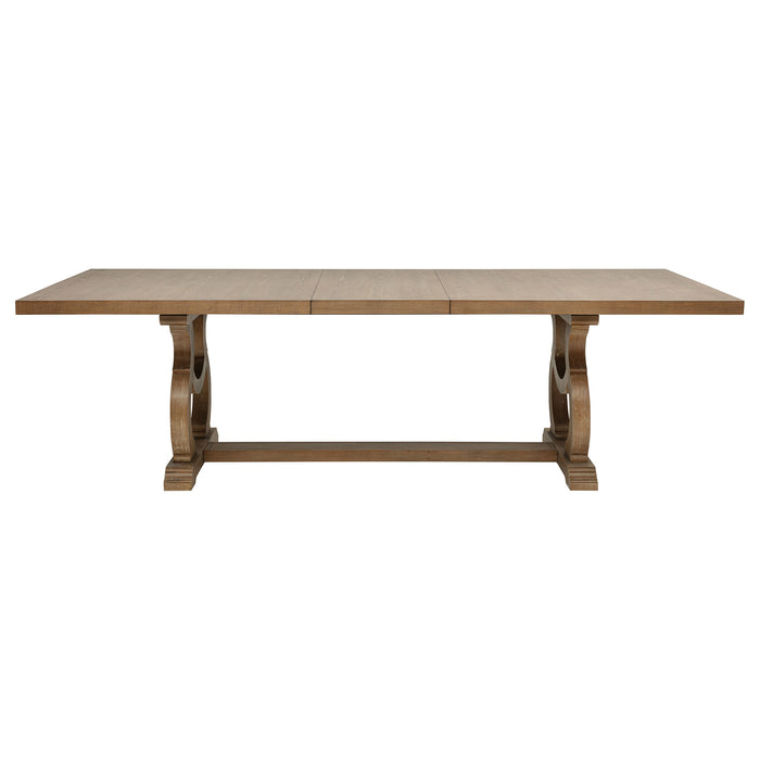 Brockway 5-piece Extension Leaf Dining Set Barley Brown