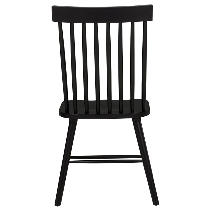 Andrews 5-piece Round Dining Table Set Light Ash and Black