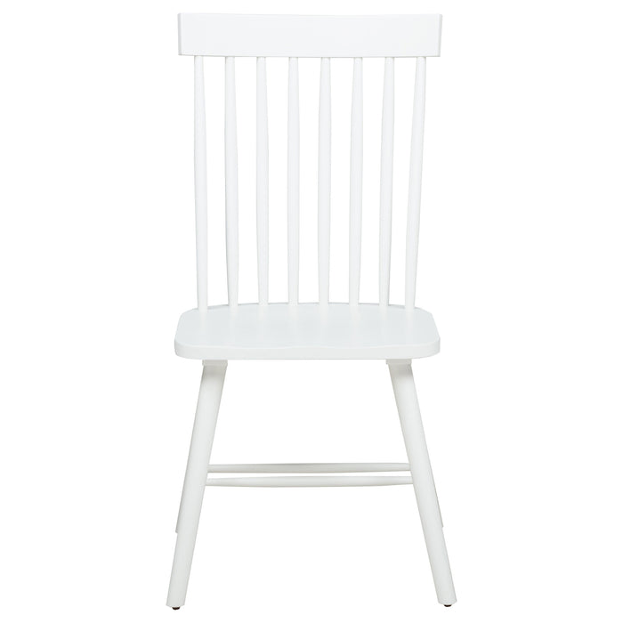 Andrews 7-piece Rectangular Dining Set Light Ash and White