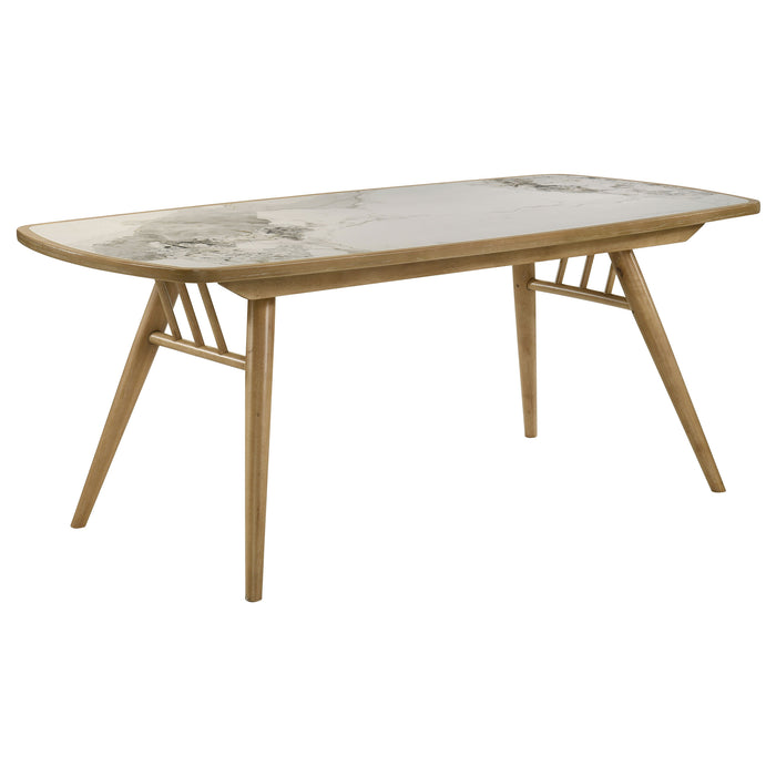 Croyden 7-piece Rectangular Dining Set Weathered Natural