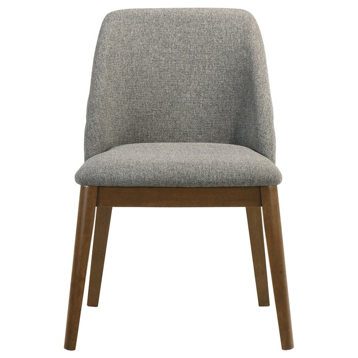 Franklin Upholstered Dining Side Chair Grey (Set of 2)