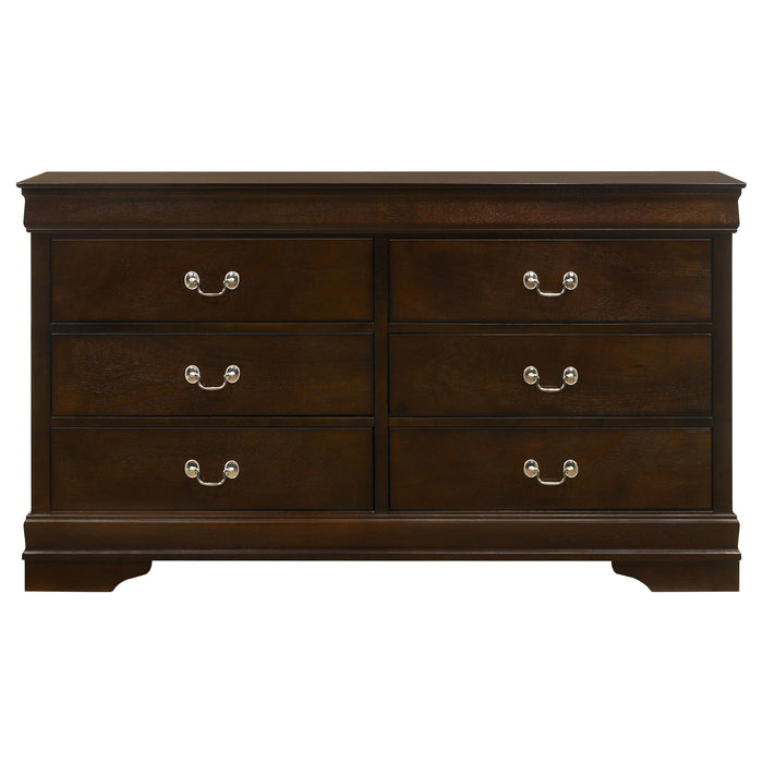 Louis Philippe 5-piece Full Bedroom Set Cappuccino