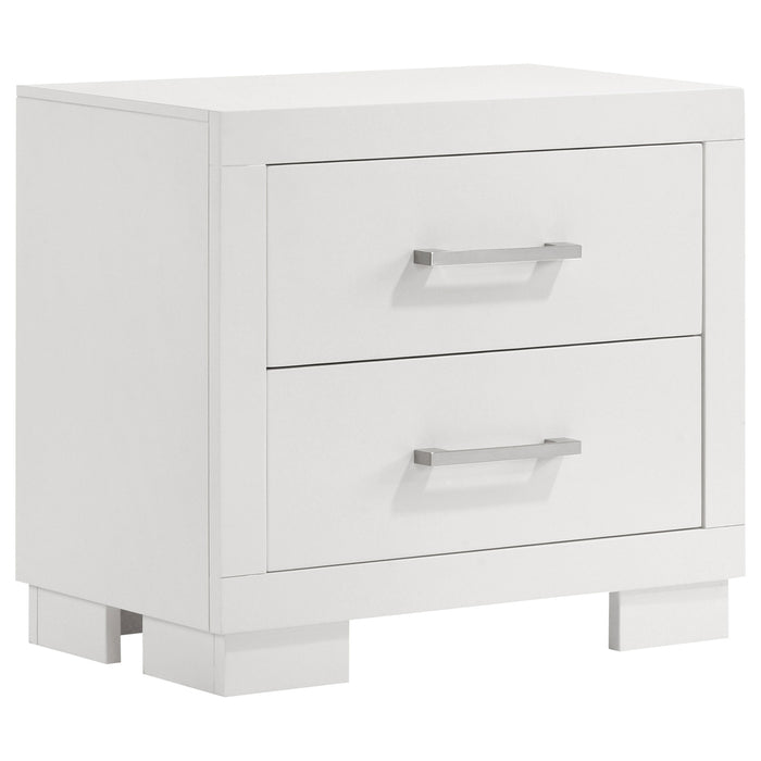 Jessica 5-piece Queen LED Bedroom Set Snow White