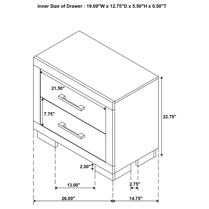Jessica 6-piece Queen LED Bedroom Set Snow White