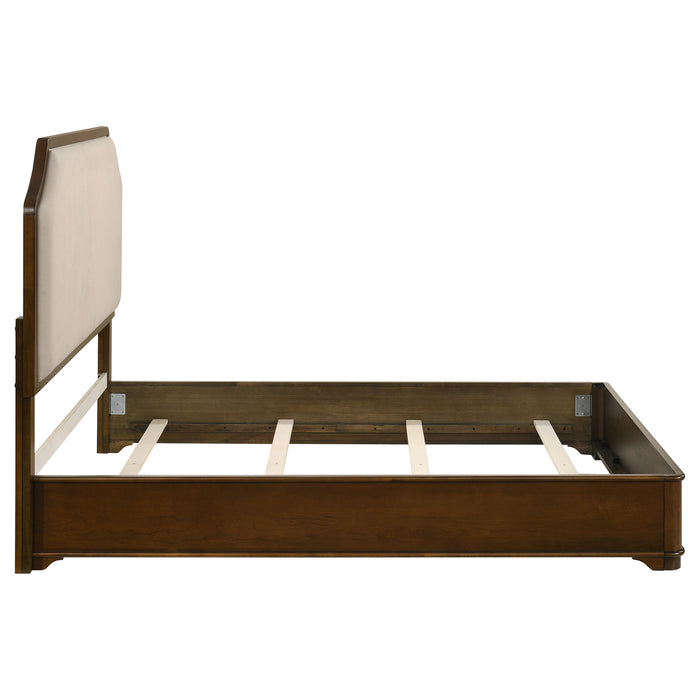 Garland 58-inch Queen Panel Bed Cream and Brown Cherry