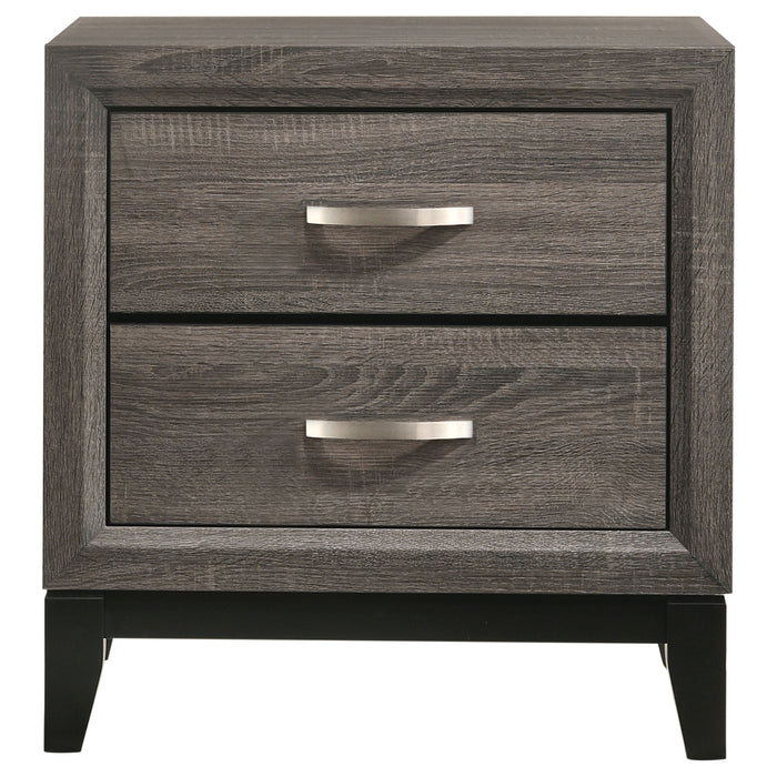 Watson Four-piece Full Bedroom Set Grey Oak