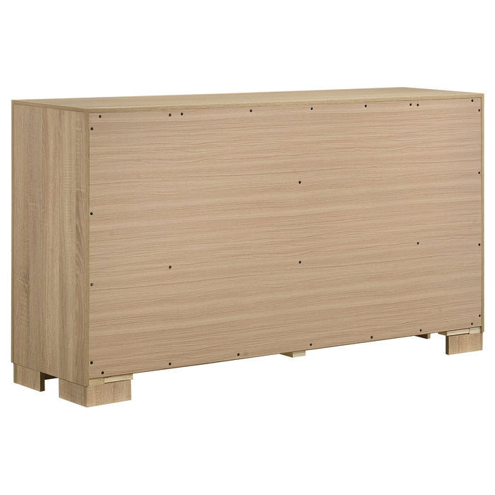 Arielle 4-piece Eastern King Bedroom Set Light Oak
