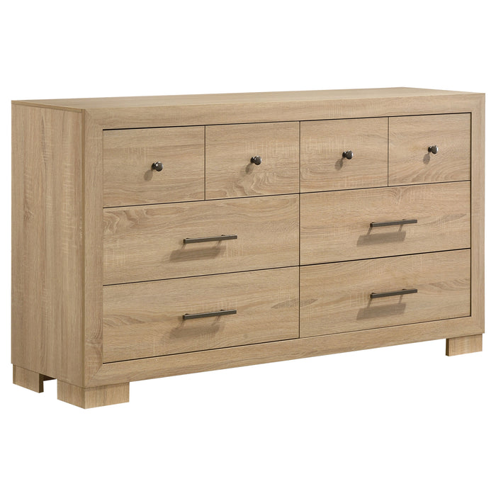 Arielle 5-piece Queen Bedroom Set Light Oak